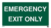 Emergency Exit Only sign